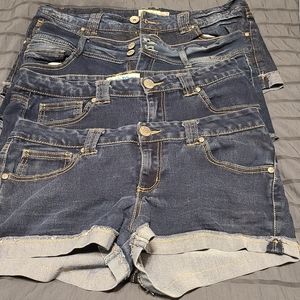 4 pairs of Paris blues Denim shorts bundle